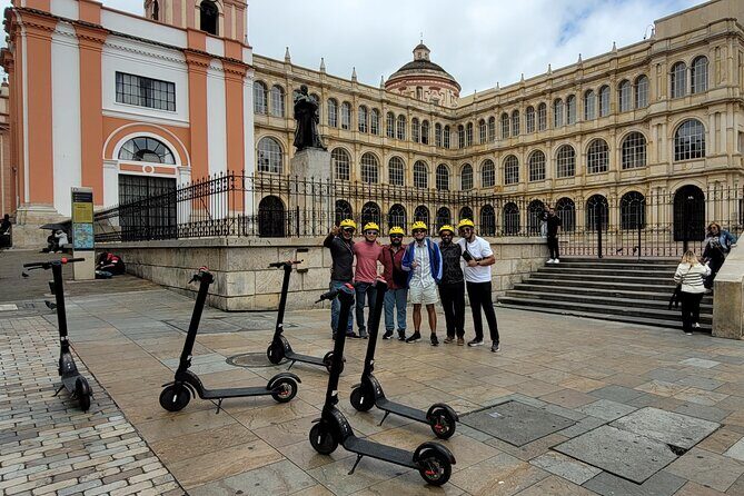 Bogota scooter tour - Gabriel García Márquez Park and the Emerald Palace