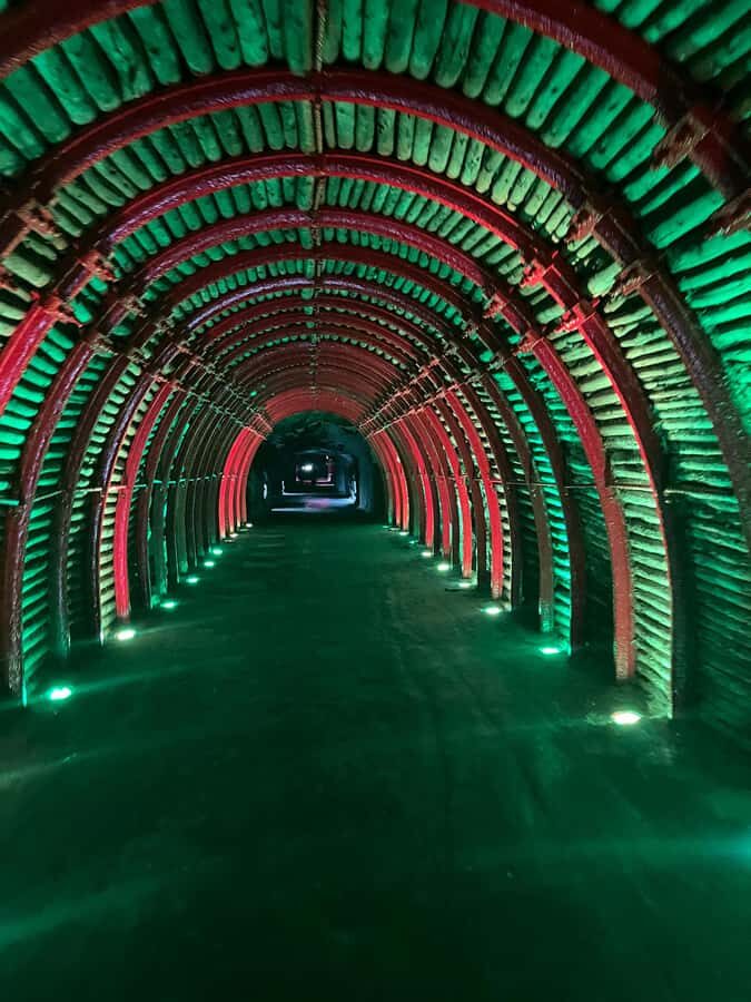 FROM BOGOTA: Salt Cathedral and Andrés Carne de Res (Chía) Tour - Inside the salt tunnels: Stations of the Cross you can actually see