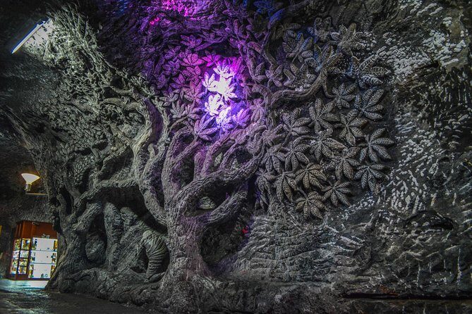 Private Salt Cathedral of Zipaquira Tour from Bogota with Lunch - Entering the Salt Cathedral of Zipaquira with a bilingual audio tour